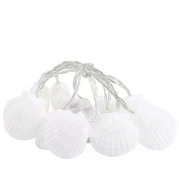 LED κορδέλες φωτισμού σε σχήμα κελύφους – μήκος 1,5 μ., IP44, 3000 lm, 2800 K, τροφοδοσία με μπαταρίες, μοντέλο JH-0505