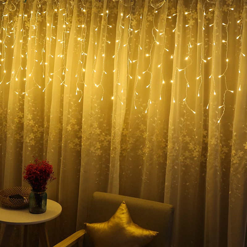 LED trake za balkon i vrt, male šarene niti svjetla, spavaća soba, zavjesa s efektom zvjezdane nebeske i rasvjeta sobe