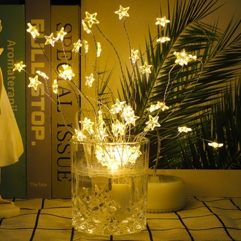 Ηλιακό φως κήπου με θήκη μπαταρίας, φως πυροτεχνημάτων σε σχήμα αστέρα, 120 LED, 300 lm, 3000 K, 8 λειτουργίες, τηλεχειριστήριο