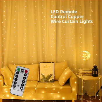 LED δικτυωτό φως κουρτινής HQ χαλκού σύρματος – 5000 lm, IP44, ρυθμιζόμενο