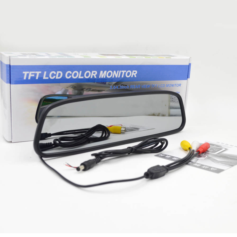 Automobiļa TFT LCD displejs, 840x480 izšķirtspēja, AV ieeja, HD atpakaļskats