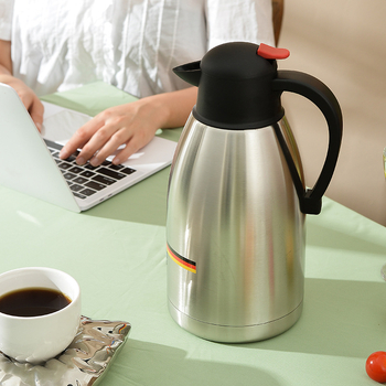 Nerūdijančio plieno termosas, didelės talpos, 12–24 valandų izoliacija, vidus ir išorė iš 201 nerūdijančio plieno, logotipo atspaudas