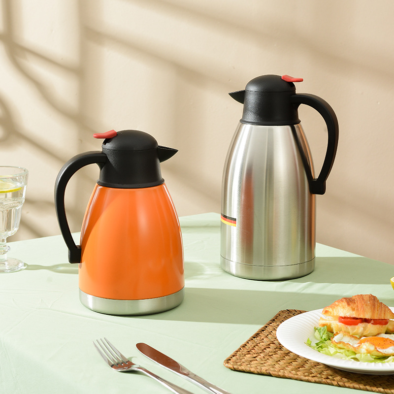 Nerūdijančio plieno termosas, didelės talpos, 12–24 valandų izoliacija, vidus ir išorė iš 201 nerūdijančio plieno, logotipo atspaudas