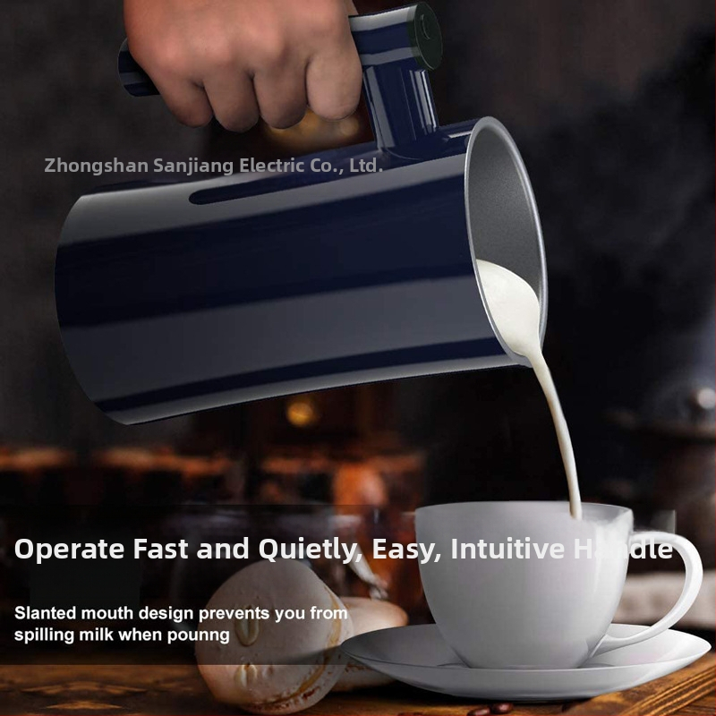 Машина за пяна на мляко за гореща и студена пяна, 400 ml капацитет, LED дисплей, управление чрез приложение, автоматично почистване, 220V