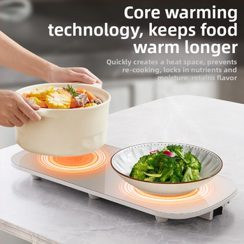 Πολυλειτουργική επιφάνεια θέρμανσης φαγητών με ευφυή έλεγχο σταθερής θερμοκρασίας, θέρμανση γάλακτος, 50W, 220V, 0,4kg, δυνατότητα προσαρμογής