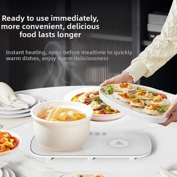 Πολυλειτουργική επιφάνεια θέρμανσης φαγητών με ευφυή έλεγχο σταθερής θερμοκρασίας, θέρμανση γάλακτος, 50W, 220V, 0,4kg, δυνατότητα προσαρμογής