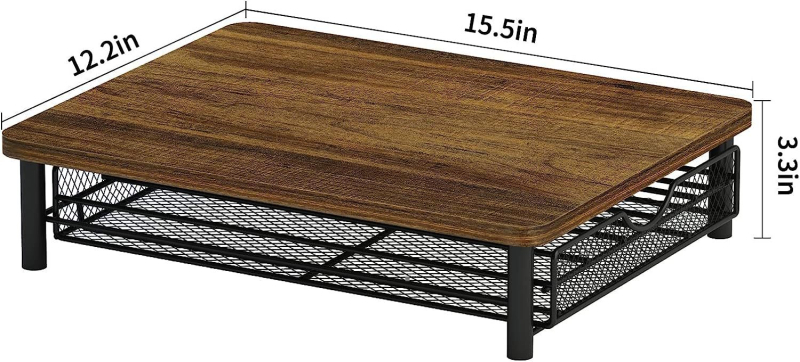 Drvena stolna kutija za kapsule kave, model 6.27, masivno drvo, 18L kapacitet, moderni minimalistički dizajn