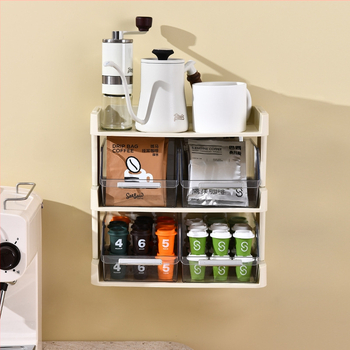 Raft de depozitare pentru ceai, cești și ceainic cu opțiune multistrat, originea Taizhou, etichetă privată licențiată, stil modern minimalist