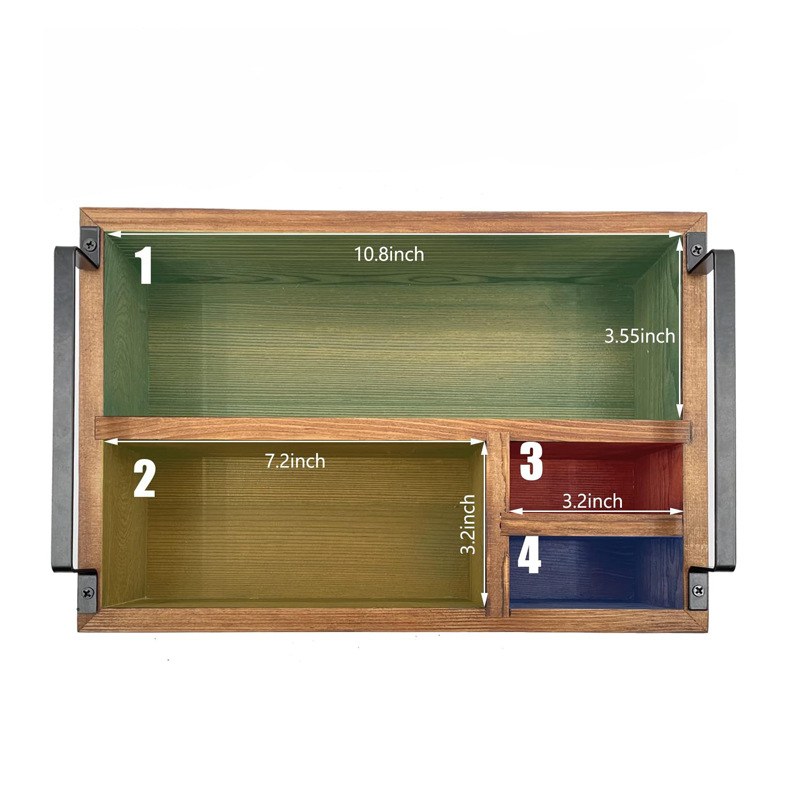 Ξύλινο πολυλειτουργικό κουτί αποθήκευσης για μπαρ καφέ – σύγχρονο απλό στυλ, κυκλοφόρησε το 2023, προϊόν υψηλής ποιότητας