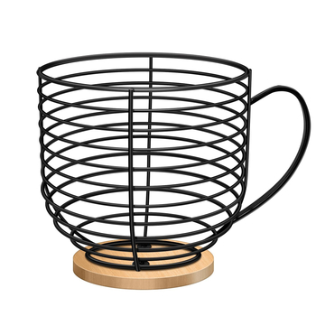 Coș de depozitare pentru capsule de cafea - organizator de birou, design minimalist geometric, lansare primăvara 2021, fără import