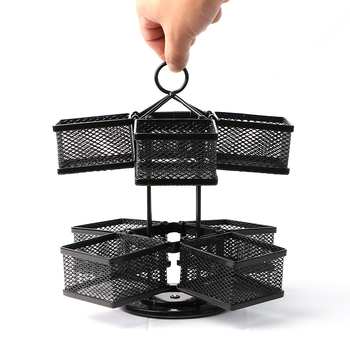 Ροταριακό ράφι για φακελάκια τσαγιού, διόροφο, επιτραπέζιο από σίδηρο, μεγάλης χωρητικότητας για τσαγάκια και ζάχαρη, για καφέ, μοντέρνο μινιμαλιστικό στυλ