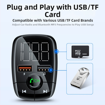 Auto MP3 player s FM radio, USB MP3, napajanje 12-24V, model T50