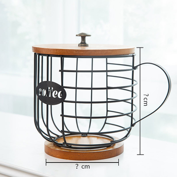 Κάδος αποθήκευσης καψουλών καφέ – μεταλλικός γεωμετρικός σχεδιασμός, μοντέρνο μινιμαλιστικό στυλ, κατάλληλο ως δώρο γάμου ή γενεθλίων