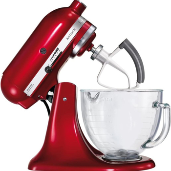 Гумено покрита глава за разбъркване за KitchenAid 4.5–5 qt миксер, предназначена за приготвяне на соево мляко, разбъркване и смилане.
