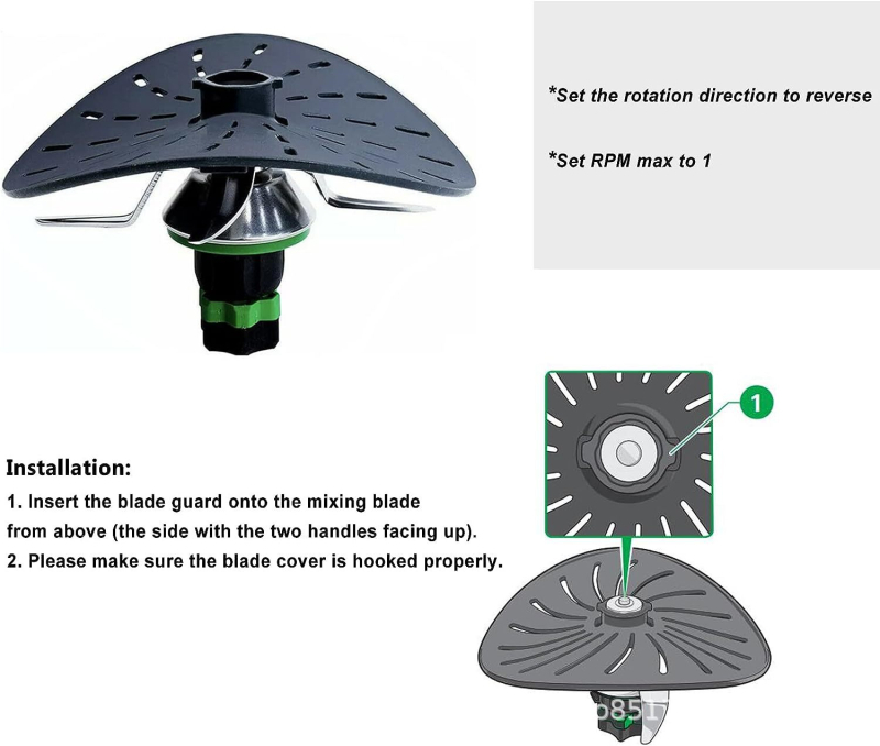 Acoperire protectoare a lamei pentru Thermomix TM5/TM6/TM31, material alimentar de calitate, accesoriu pentru amestecare și măcinare