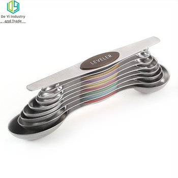 Двуглави мерителни лъжички 9-частов комплект за печене със градуирани чаши и скала