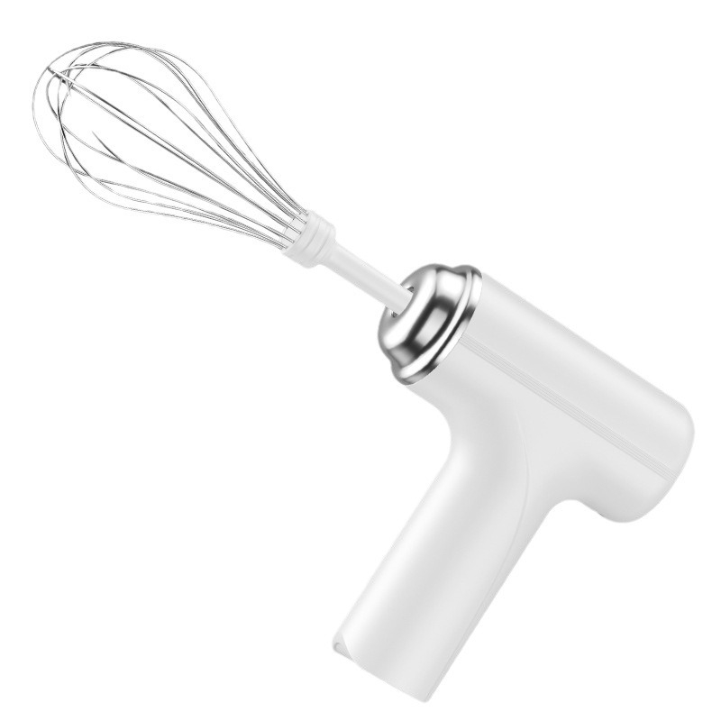 Elektrinis kiaušinių plakiklis, nerūdijančio plieno, belaidis įkrovimas, 1200mAh baterija, 1200 rpm, 15W (nerūdijančio plieno; belaidis įkrovimas; 1200mAh; 1200 rpm; 15W)