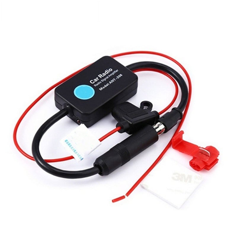 Автомобилна антена за FM радиоприемник с усилвател на сигнала – 12V, 0,018 A, инсталация с щепсел, универсален усилвател, Chunqi Technology