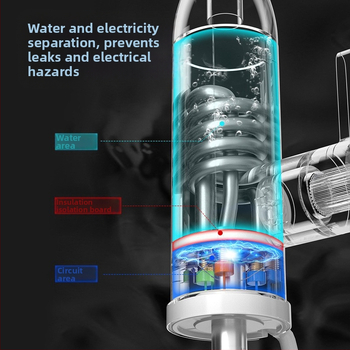 Електрически кран за гореща вода с вътрешен резервоар от 304 неръждаема стомана, 3000W нагревателна мощност, 220V, въртящ се, единична дръжка