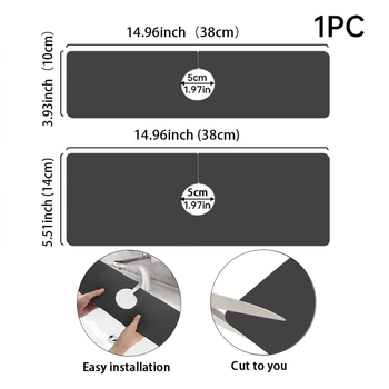 Pad αποστράγγισης βρύσης με διατόμων λάσπη, αντιολισθητικό, απορροφητικό για κουζίνα και μπάνιο, ανθεκτικό στη μούχλα, αδιάβροχο και ανθεκτικό στις πιτσιλιές (Χαρακτηριστικά: Κατηγορία προϊόντος - pad αποστράγγισης βρύσης; Διαμόρφωση - Ναι; Υλικό - Άλλο)