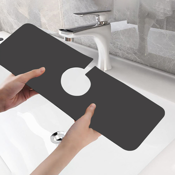 Pad αποστράγγισης βρύσης με διατόμων λάσπη, αντιολισθητικό, απορροφητικό για κουζίνα και μπάνιο, ανθεκτικό στη μούχλα, αδιάβροχο και ανθεκτικό στις πιτσιλιές (Χαρακτηριστικά: Κατηγορία προϊόντος - pad αποστράγγισης βρύσης; Διαμόρφωση - Ναι; Υλικό - Άλλο)