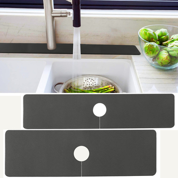 Pad αποστράγγισης βρύσης με διατόμων λάσπη, αντιολισθητικό, απορροφητικό για κουζίνα και μπάνιο, ανθεκτικό στη μούχλα, αδιάβροχο και ανθεκτικό στις πιτσιλιές (Χαρακτηριστικά: Κατηγορία προϊόντος - pad αποστράγγισης βρύσης; Διαμόρφωση - Ναι; Υλικό - Άλλο)