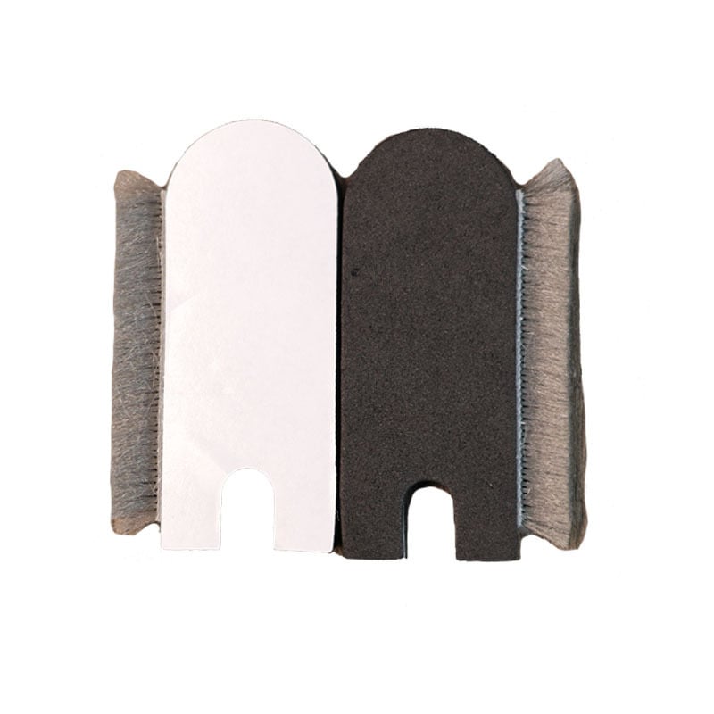 PVC прозоречен уплътнител за плъзгащи се прозорци с армировка, самозалепващ, ветро- и прахоустойчив с горен и долен жлеб; високотемпературна устойчивост, износоустойчивост, устойчивост на стареене и корозия; модерен минималистичен стил