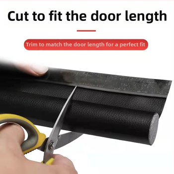 Уплътнител за пролука под вратата, PU материал, звукоизолационен, прах- и насекомозащита, ветроустойчив, запазване на топлината, самозалепващ