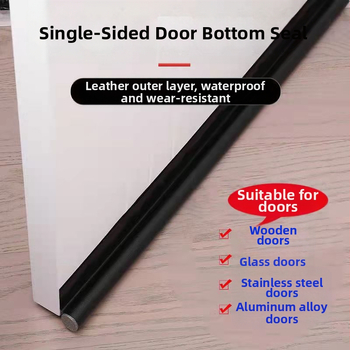 Уплътнител за пролука под вратата, PU материал, звукоизолационен, прах- и насекомозащита, ветроустойчив, запазване на топлината, самозалепващ