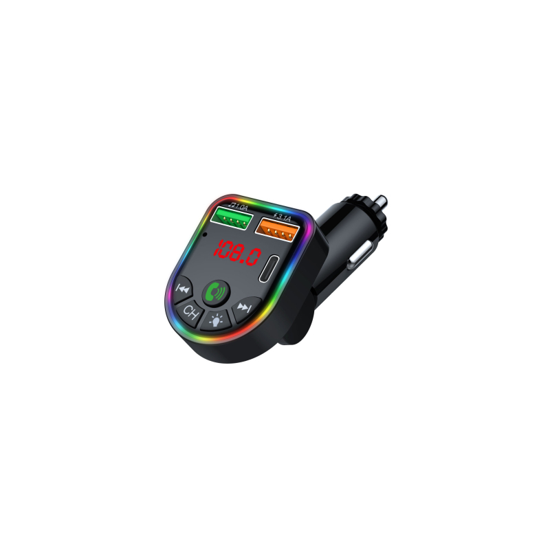 Auto MP3 player s FM transmiterom i reprodukcijom s USB flash diska, model P20, napajanje 12-24V, masa 60 g