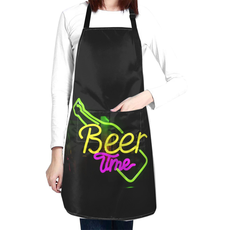 Személyre szabható teljes mintázatú kötény, vízálló és kopásálló, nyakba tekerhető védő