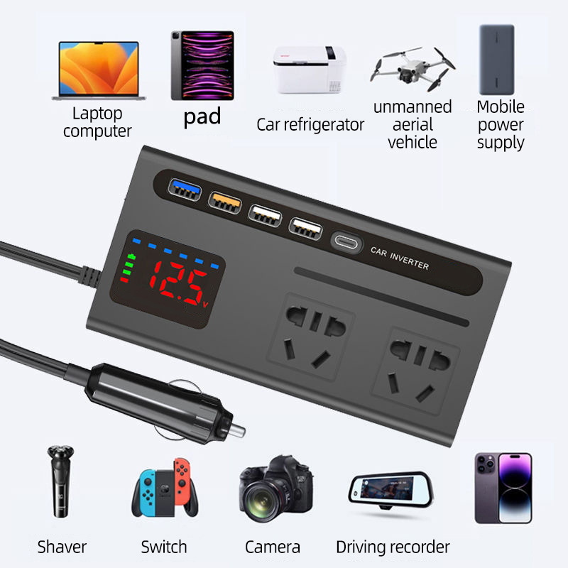 Kesia automobilių inverterinis įkroviklis, CE/ROHS sertifikatas