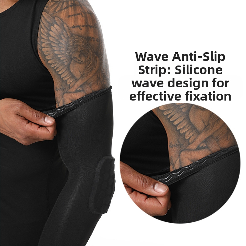 Лакътни протектори от Spandex с мрежест модел, подходящи за футбол и баскетбол; за бягане и колоездене