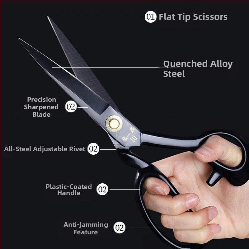 Zhang Xiaoquan Шевни ножици Тип 65, 65Mn манганова стомана, ножици за шиене, голяма глава