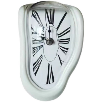 Dalí ihletésű olvadó torzított falióra, akkumulátoros működés, műanyag tokozás és számlap, egyoldalas kijelző