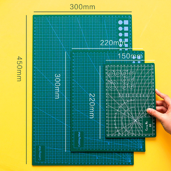 Ръчно изработена подложка за рязане с повърхност против порязване, учебна арт-дъска за бюро за писане и рисуване с измервателна мрежа