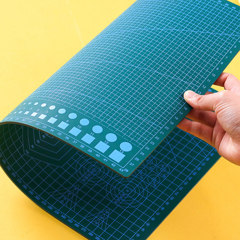 Ръчно изработена подложка за рязане с повърхност против порязване, учебна арт-дъска за бюро за писане и рисуване с измервателна мрежа