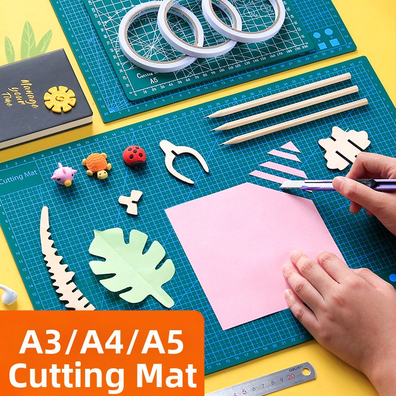 Ръчно изработена подложка за рязане с повърхност против порязване, учебна арт-дъска за бюро за писане и рисуване с измервателна мрежа