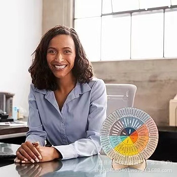 Ξύλινο διπλής όψης διακοσμητικό για την ψυχική υγεία με βάση για οικιακό γραφείο – Boxwood, Shangyifang