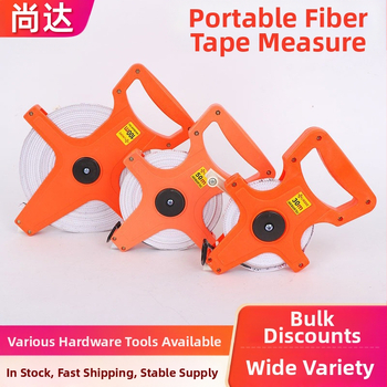 Shangda Hordozható rostszálas mérőszalag, 30–100 m, Metrikus/Imperiális keret, Puha mérőszalag