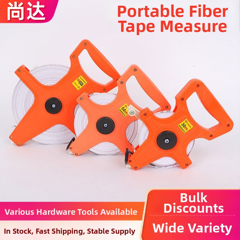 Shangda Hordozható rostszálas mérőszalag, 30–100 m, Metrikus/Imperiális keret, Puha mérőszalag