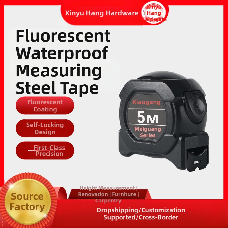 Vízálló, fluoreszkáló, fejlett technológiájú mérőszalag, szélesebb és vastagabb testtel, kopásálló