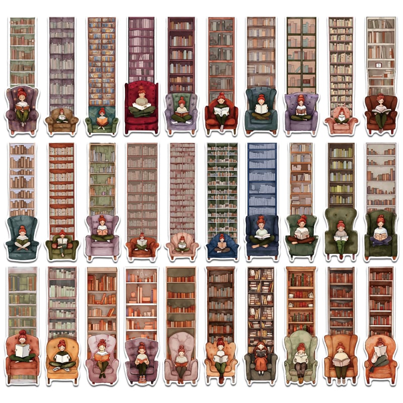 Knygų žymeklių rinkinys, 30 vnt popierius mielas stilius rankų darbas Shi Le