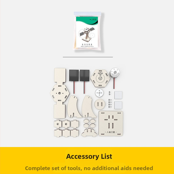 Koka zinātniski izglītojoša rotaļlieta ar DIY elektrisko satelītu komplektu pusaudžiem 7–14 gadiem