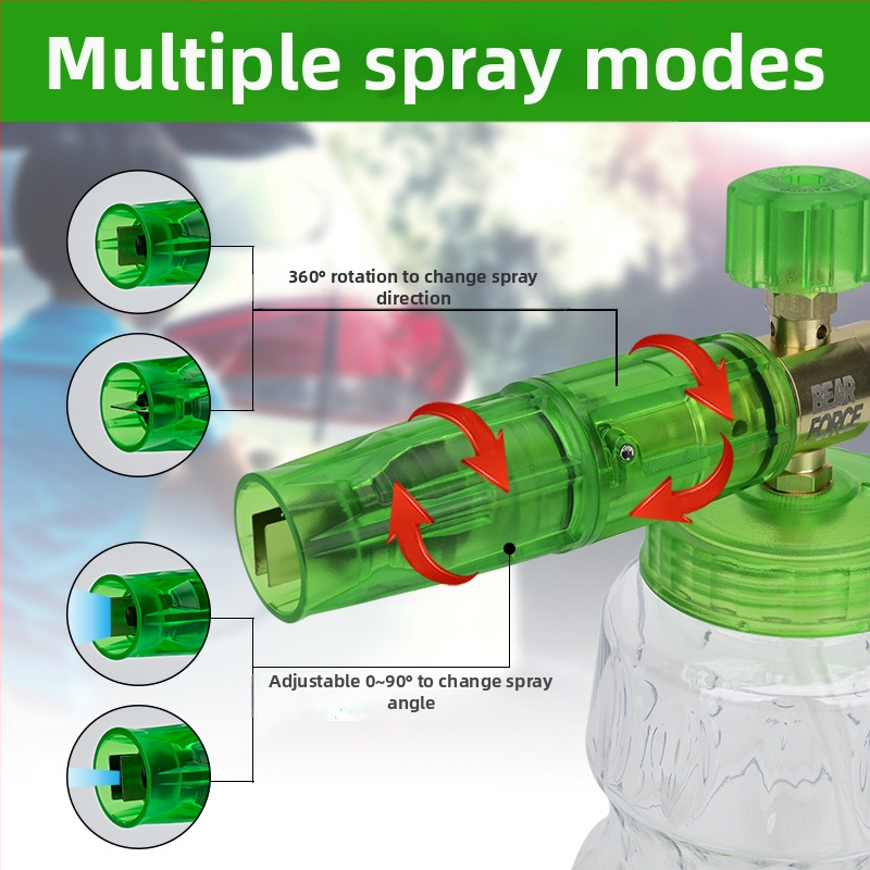 Високонапорна пръскачка за миене на автомобили с foam дюза, алуминиева глава на пистолета и ръкохватка – 276 bar / 4000 psi, разстояние на пръскане 2, подходяща за автоизмиване и високо налягане
