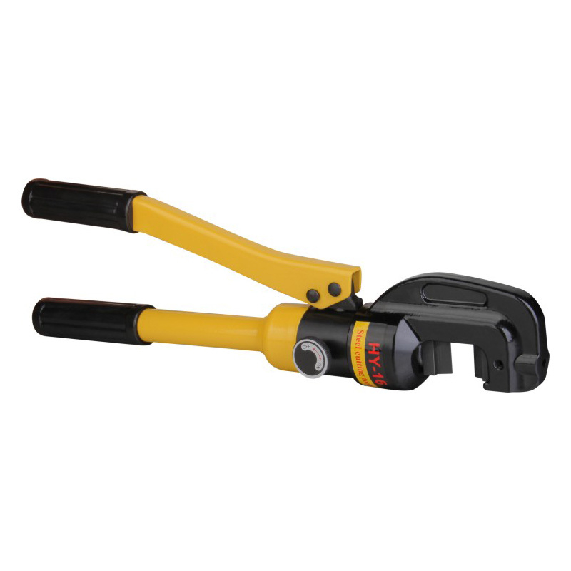 HY-16 хидравличен режещ инструмент за арматури, за рязане на арматурни пръти, обхват на реже 4–16 мм, модел HY-16, тегло 4 кг