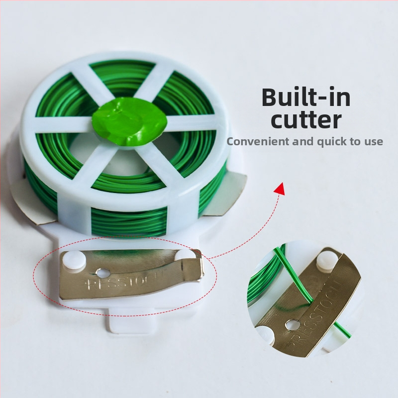 Градинска връзка за растения с PVC покрит тел, 0.7–0.8 мм, за лози и цветя