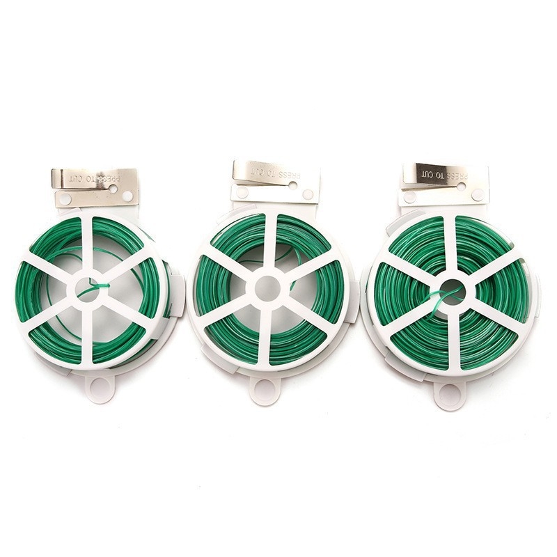 Sodo vielos virvė su PVC danga, plieninis laidas, 0.7 mm storis, universali taikymo sritis, priešgaisrinės klasė 1