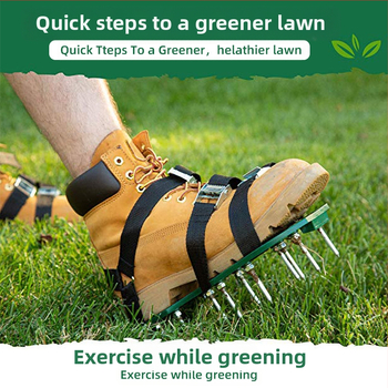 Градински обувки с триъгълен ремък за аериране на тревата и разрохкване на почвата (Little Pearl)