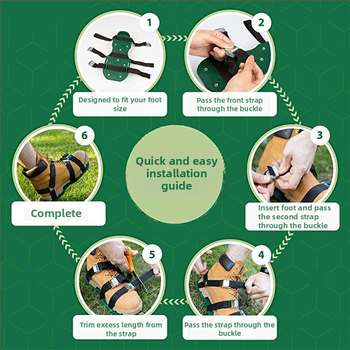 Градински обувки с триъгълен ремък за аериране на тревата и разрохкване на почвата (Little Pearl)